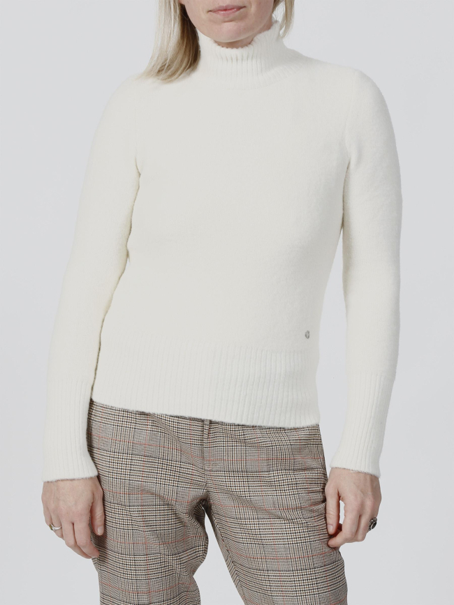 Pull col montant marion blanc femme - Guess