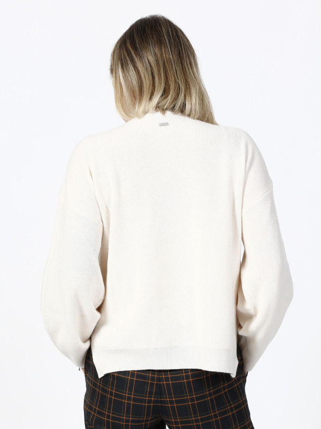 Pull col montant iso blanc femme - Armani Exchange