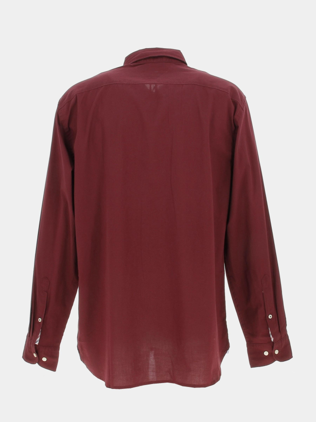 Chemise natural soft bordeaux homme - Tommy Hilfiger