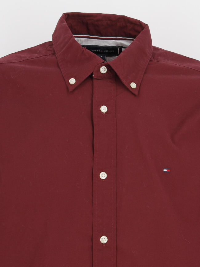 Chemise natural soft bordeaux homme - Tommy Hilfiger