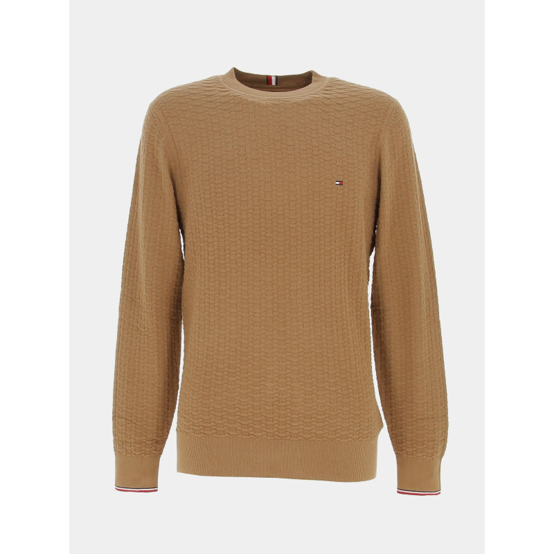 Pull exaggerated structure marron homme - Tommy Hilfiger