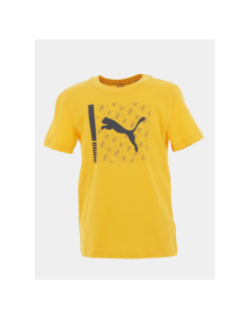 T-shirt activ spt jaune garçon - Puma