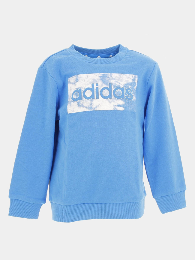 Survêtement sweat jogging bleu enfant - Adidas