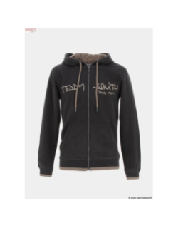 Sweat zippé à capuche giclass gris homme - Teddy Smith