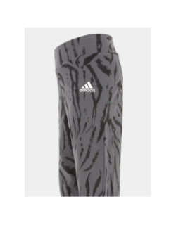Legging de sport fi aop gris fille - Adidas