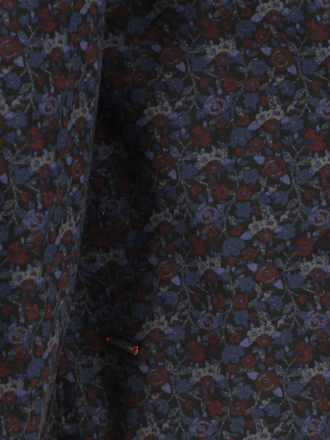 Chemise fleurs bleu homme - Rms 26