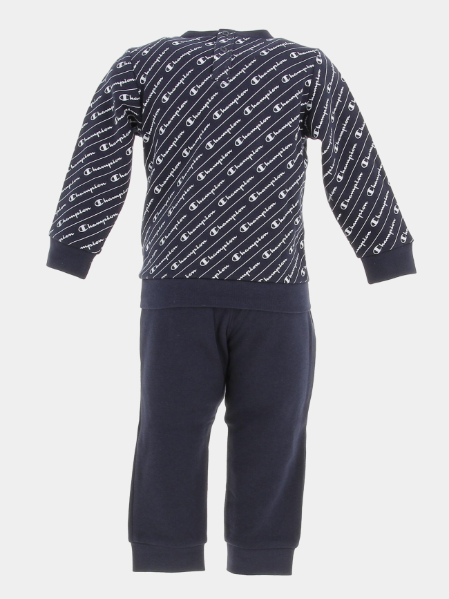 Survêtement crewneck bleu marine garçon - Champion