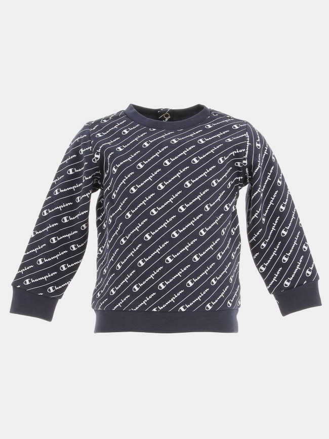 Survêtement crewneck bleu marine garçon - Champion