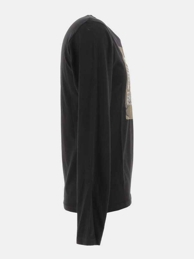 T-shirt manches longues mozzb12 noir garçon - Kaporal