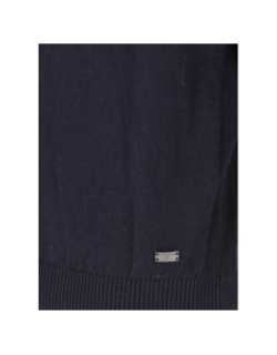 Pull col zippé bacary bleu marine homme - Izac