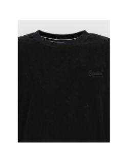 T-shirt manches longues vintage logo noir homme - Superdry