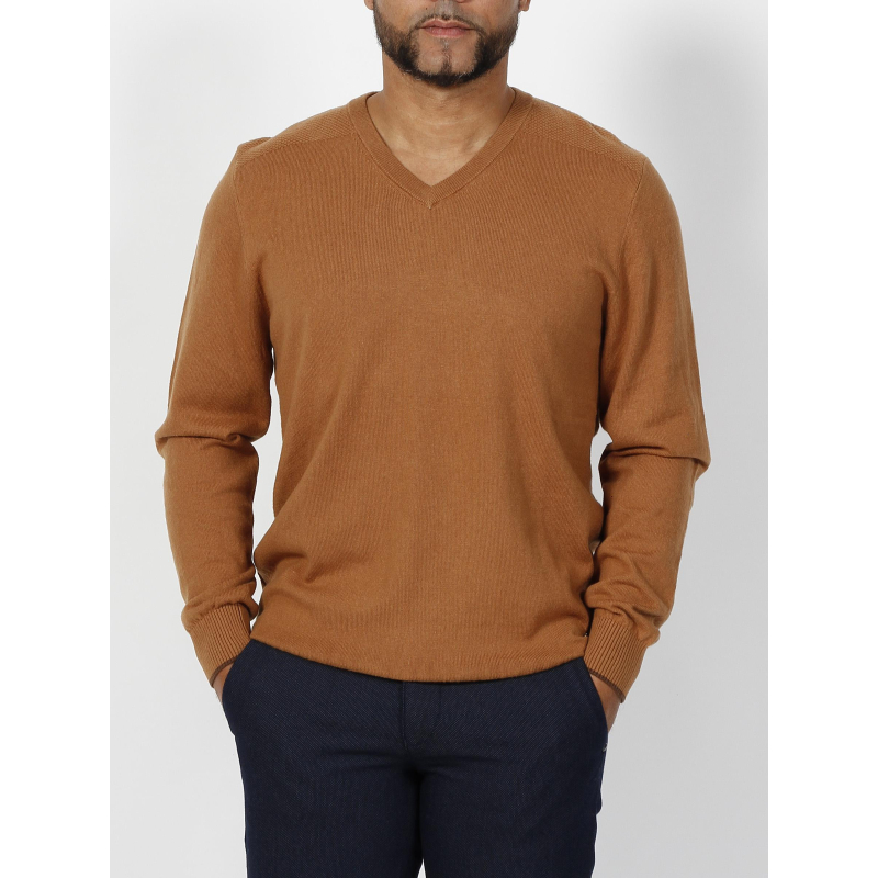 Pull brent camel homme - Izac
