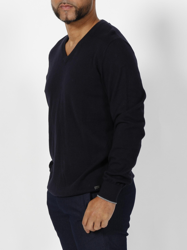 Pull brent bleu marine homme - Izac