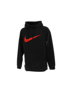 Sweat à capuche noir/rouge homme - Nike