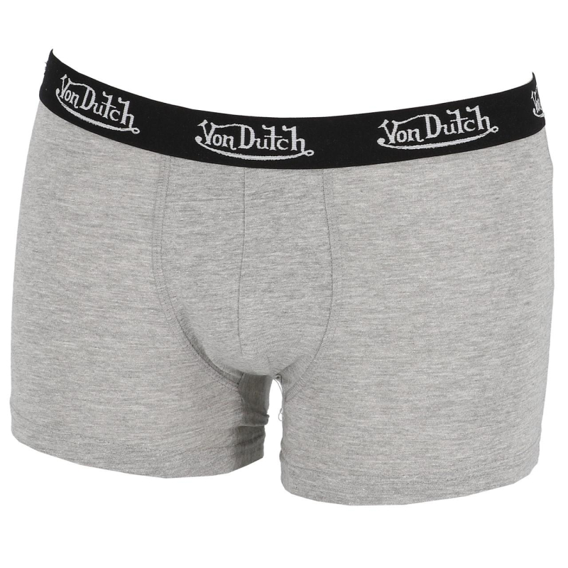 Boxer classic uni gris homme - Von Dutch