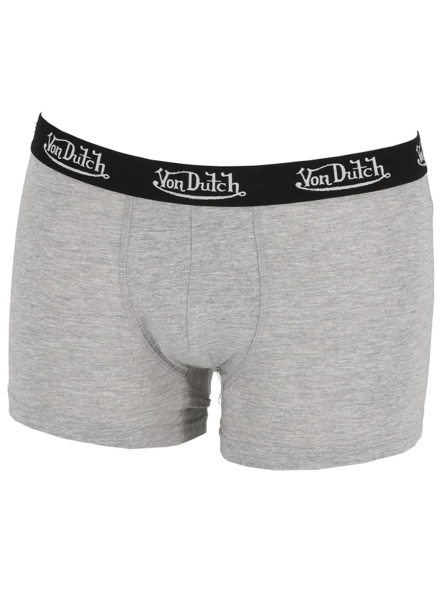 Boxer classic uni gris homme - Von Dutch