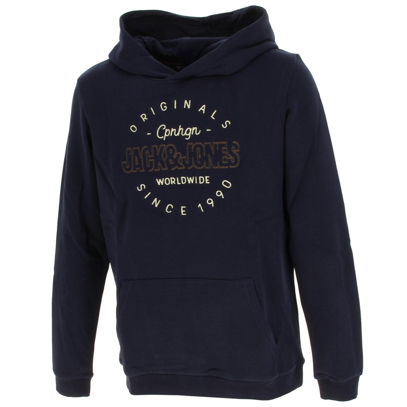 Sweat à capuche surface bleu marine garçon - Jack & Jones