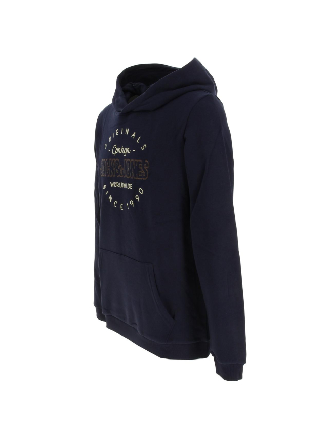 Sweat à capuche surface bleu marine garçon - Jack & Jones