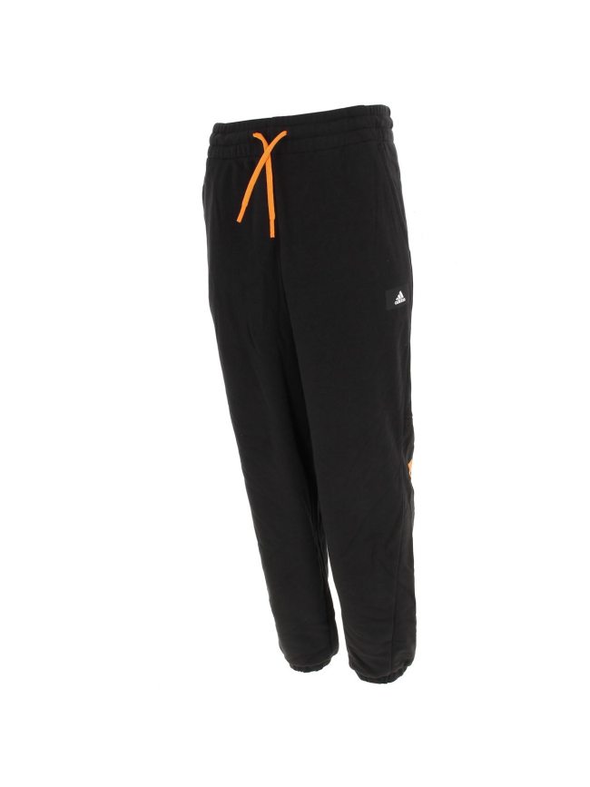 Jogging 3 bandes noir/orange - Adidas