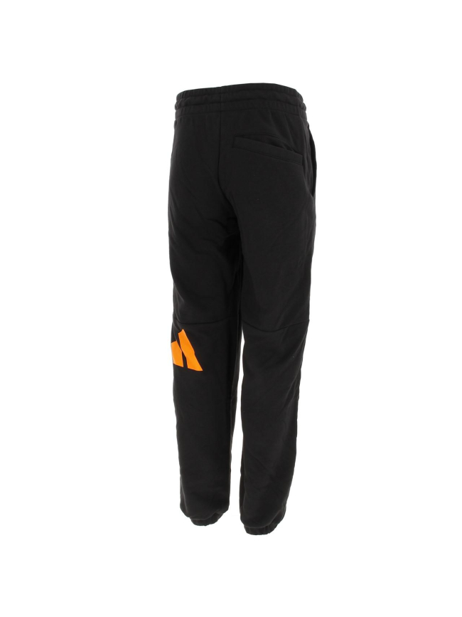 Jogging 3 bandes noir/orange - Adidas