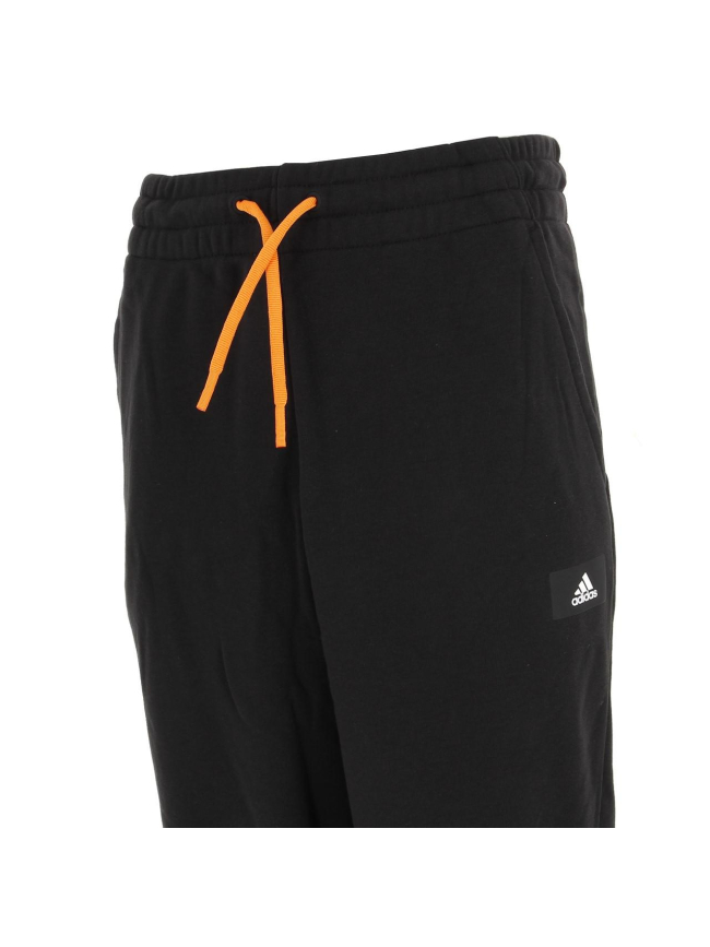 Jogging 3 bandes noir/orange - Adidas