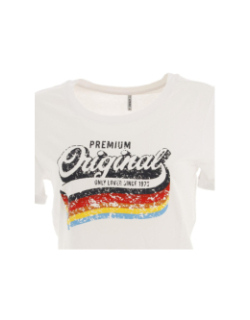 T-shirt molly blanc femme - Only