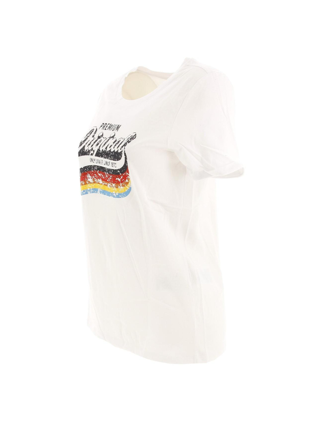 T-shirt molly blanc femme - Only