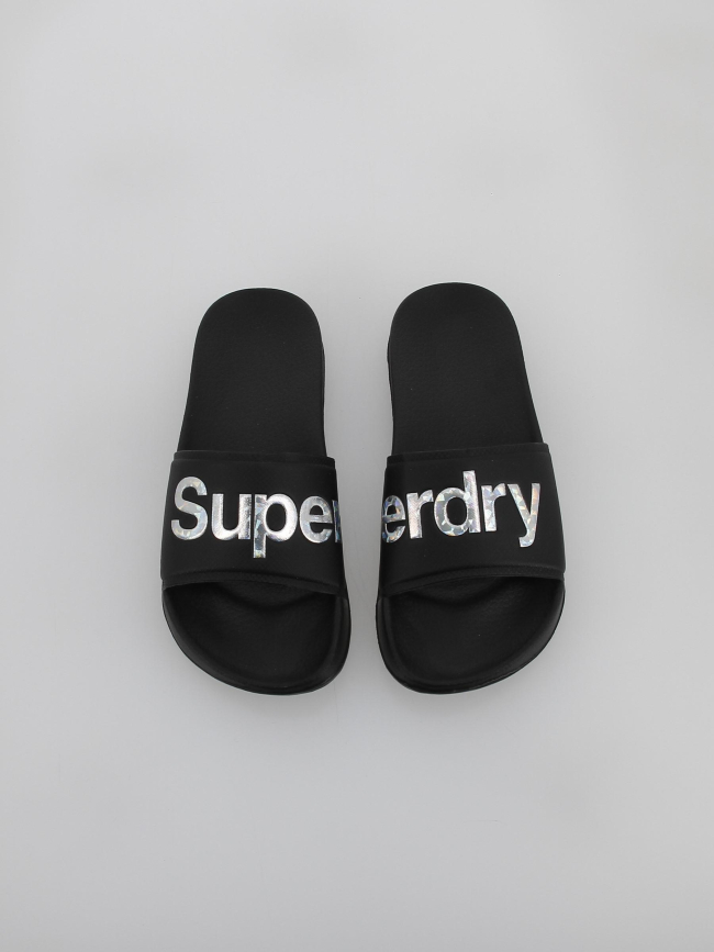 Claquettes holo noir femme - Superdry