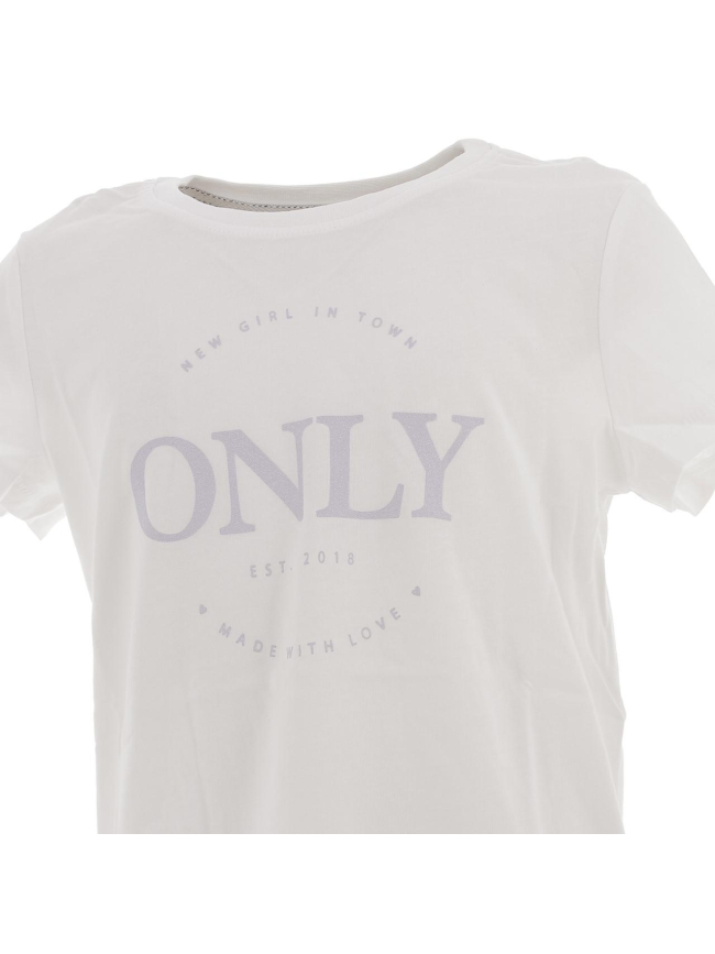 T-shirt wendy blanc fille - Only