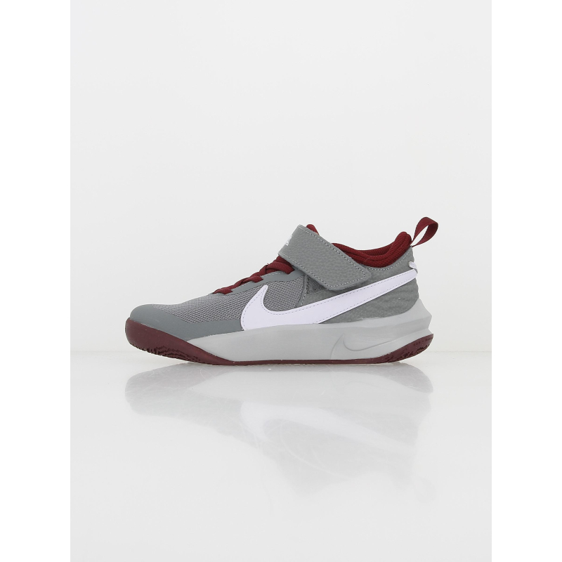 Chaussures de basketball team hustle 10 gris enfant - Nike