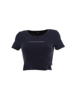 T-shirt crop yukon bleu marine fille - Le Temps Des Cerises