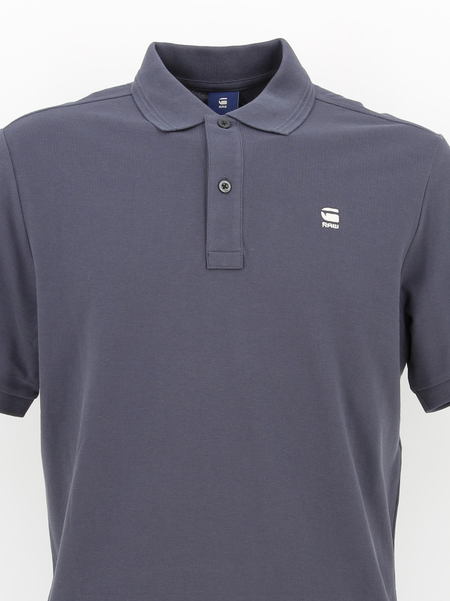 Polo dunda slim bleu homme - G Star