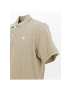 Polo dunda slim beige homme - G Star