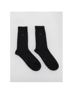 Pack 2 paires chaussettes rayures bleu homme - Tommy Hilfiger