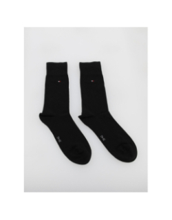 Pack 2 paires chaussettes rayures noir homme - Tommy Hilfiger