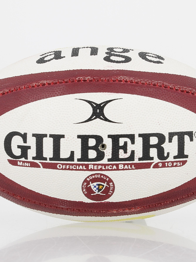 Ballon de rugby replica bordeaux blanc - Gilbert