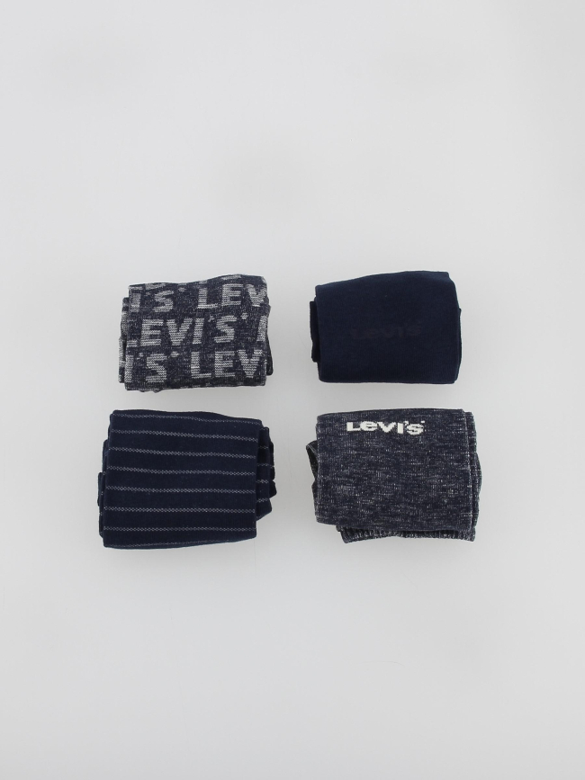Coffret 4 paires de chaussettes denim bleu - Levi's