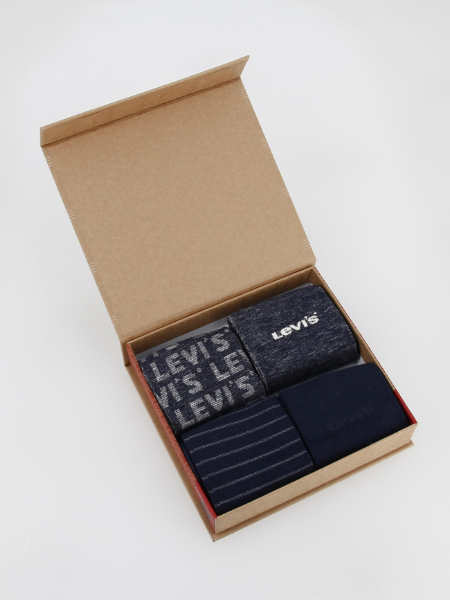 Coffret 4 paires de chaussettes denim bleu - Levi's