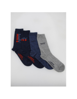 Coffret 4 paires de chaussettes logo bleu - Levi's