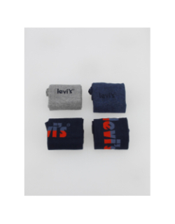 Coffret 4 paires de chaussettes logo bleu - Levi's