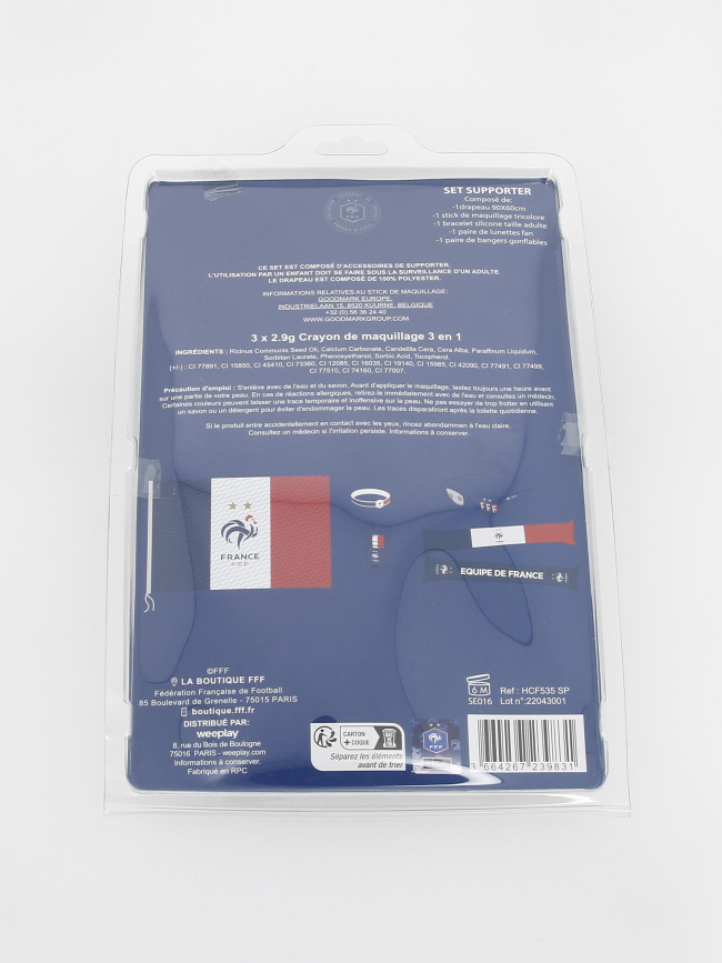 Pack supporter de football france - FFF
