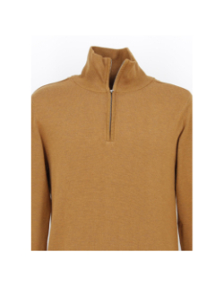 Pull col zippé knitwear marron homme - Petrol Industries