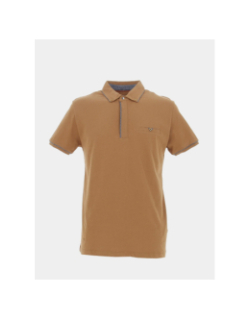 Polo gana marron camel homme - Benson & Cherry