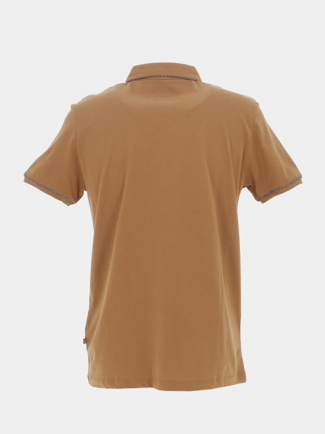 Polo gana marron camel homme - Benson & Cherry