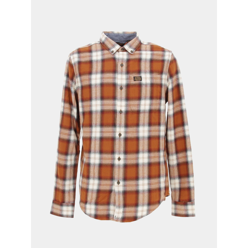 Chemise à carreaux vintage lumberjack orange homme - Superdry