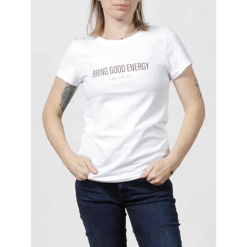 T-shirt peria blanc femme - Only