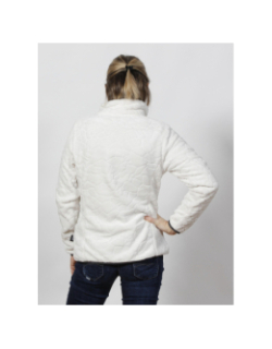 Veste polaire lauziere blanc femme - Angele Sportswear