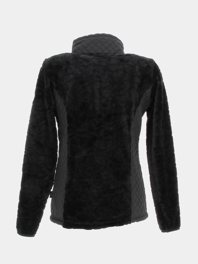 Veste polaire bi-matière vienne noir femme - Angele Sportswear