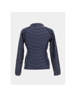 Veste polaire bi-matière nikki bleu marine femme - Angele Sportswear