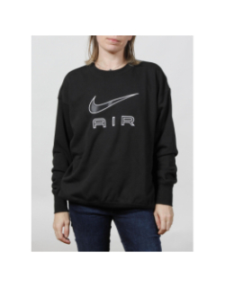 Sweat sportswear air crew fleece noir femme - Nike